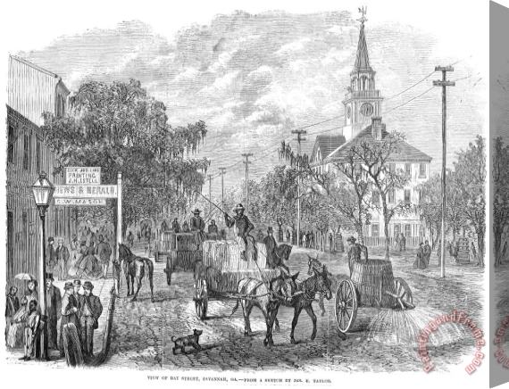 Others Savannah, Georgia, 1867 Stretched Canvas Print / Canvas Art
