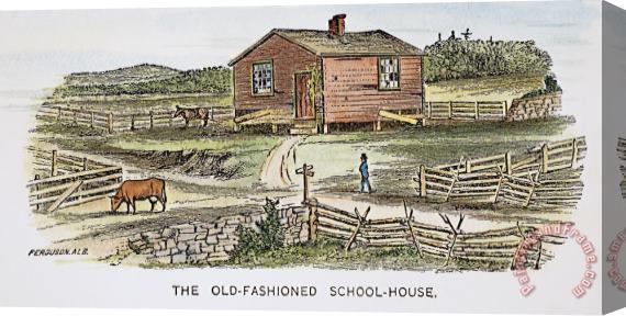 Others SCHOOLHOUSE, 19th CENTURY Stretched Canvas Painting / Canvas Art