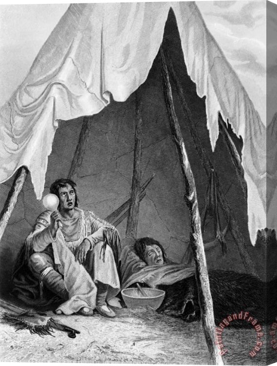 Others Shaman And Patient, 1851 Stretched Canvas Print / Canvas Art