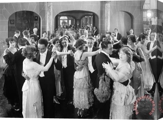 Others Silent Film Still: Dancing Stretched Canvas Painting / Canvas Art