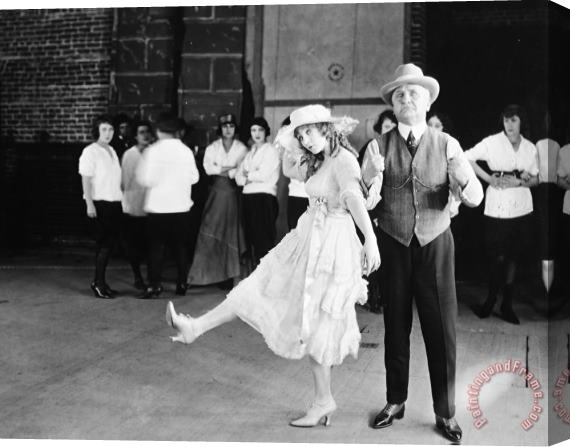 Others Silent Film Still: Dancing Stretched Canvas Painting / Canvas Art