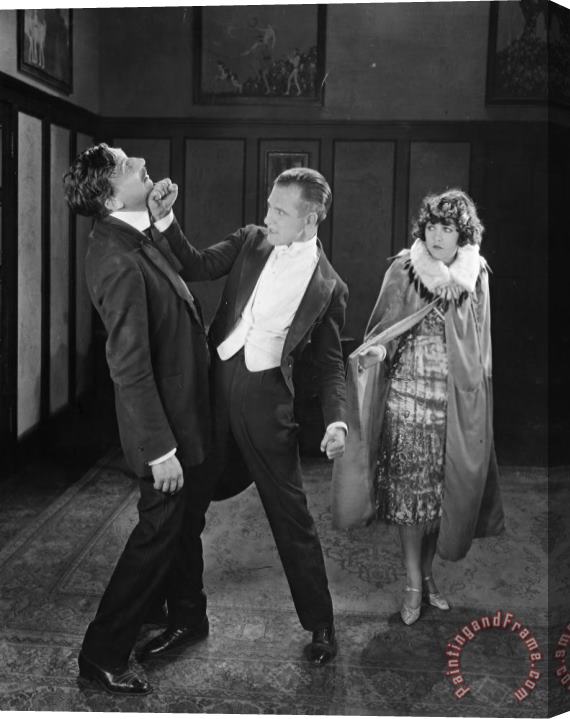 Others Silent Film Still: Fights Stretched Canvas Painting / Canvas Art