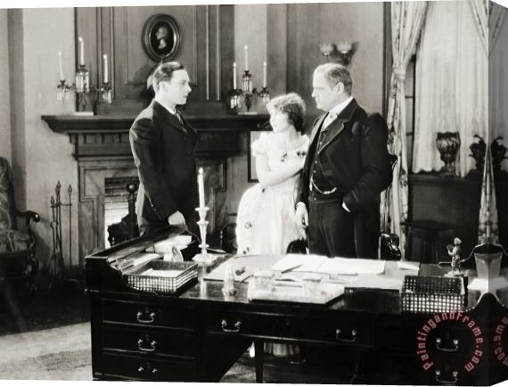Others Silent Film Still: Offices Stretched Canvas Painting / Canvas Art