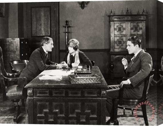 Others Silent Film Still: Offices Stretched Canvas Painting / Canvas Art