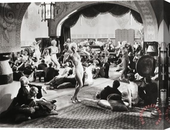 Others Silent Film Still: Parties Stretched Canvas Painting / Canvas Art