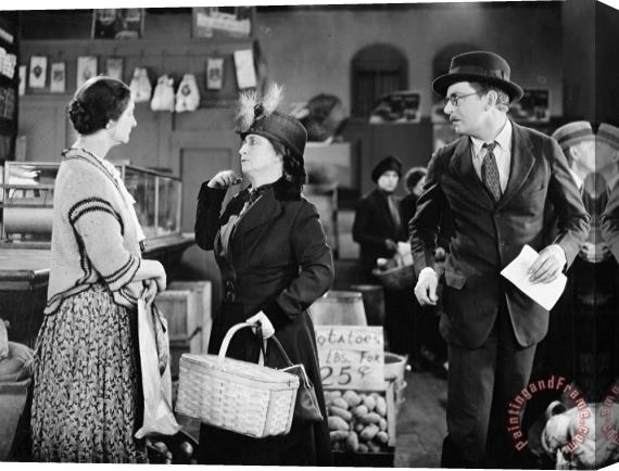 Others Silent Film Still: Stores Stretched Canvas Print / Canvas Art