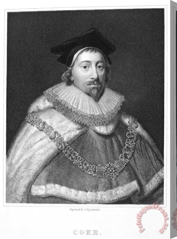 Others Sir Edward Coke (1552-1634) Stretched Canvas Print / Canvas Art