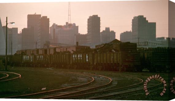 Others St. Louis: Freight Yard Stretched Canvas Print / Canvas Art