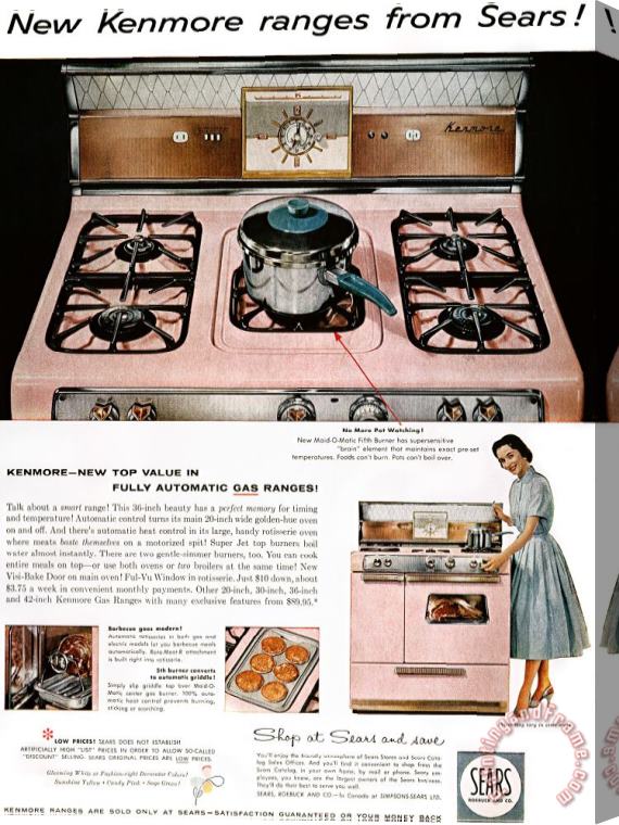 Others Stove Advertisement, 1957 Stretched Canvas Painting / Canvas Art