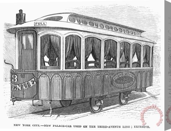 Others Street Railway Car, 1871 Stretched Canvas Painting / Canvas Art