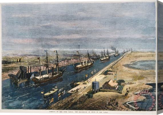 Others Suez Canal, 1869 Stretched Canvas Print / Canvas Art