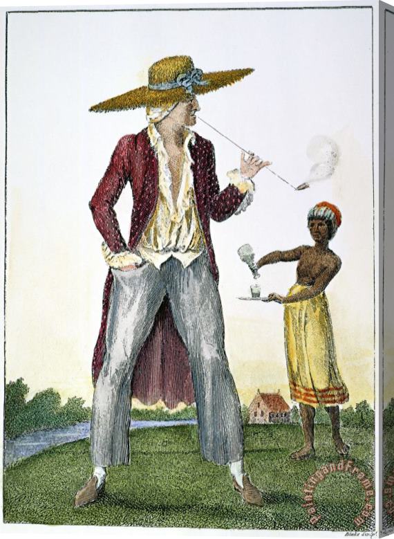 Others Surinam: Slave Owner, 1796 Stretched Canvas Painting / Canvas Art