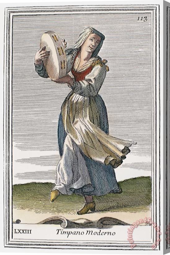 Others Tambourine, 1723 Stretched Canvas Print / Canvas Art