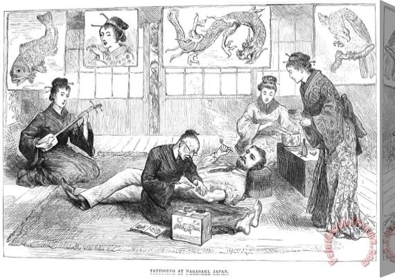 Others Tattoo Parlor, 1882 Stretched Canvas Print / Canvas Art