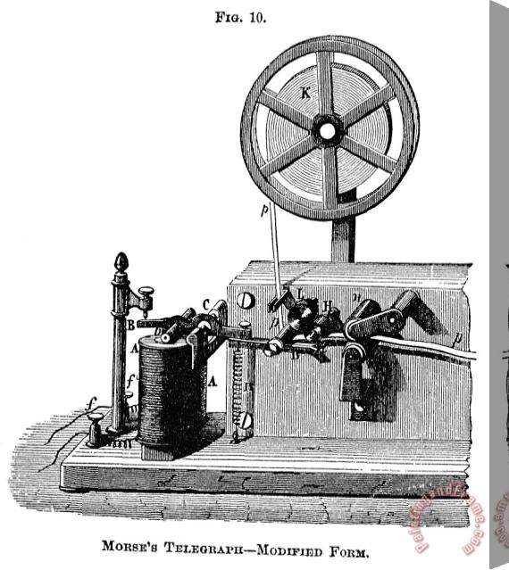 Others Telegraph Receiver, 1873 Stretched Canvas Print / Canvas Art