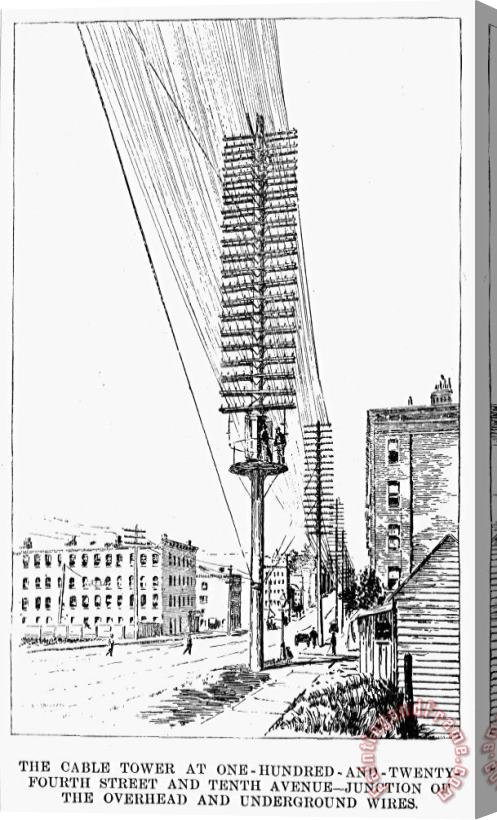 Others Telephone Lines, 1891 Stretched Canvas Print / Canvas Art