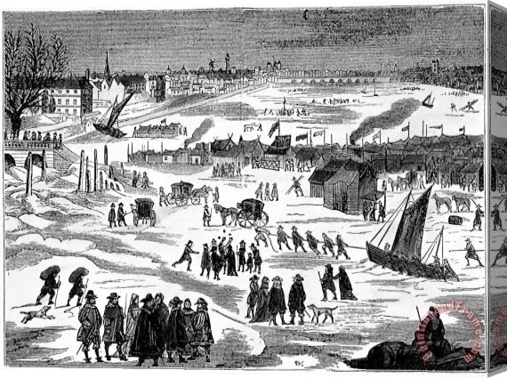 Others Thames: Frost Fair, 1684 Stretched Canvas Print / Canvas Art