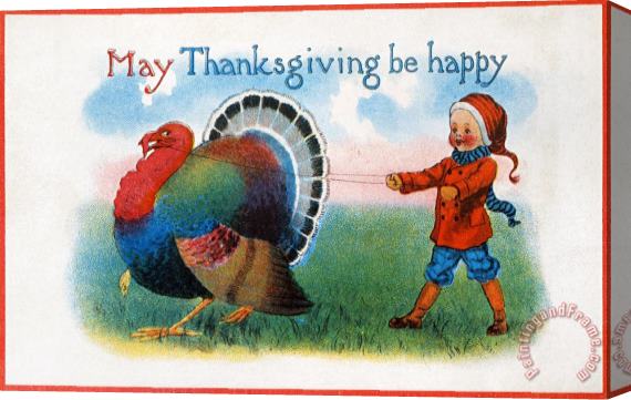 Others Thanksgiving Card, 1900 Stretched Canvas Painting / Canvas Art