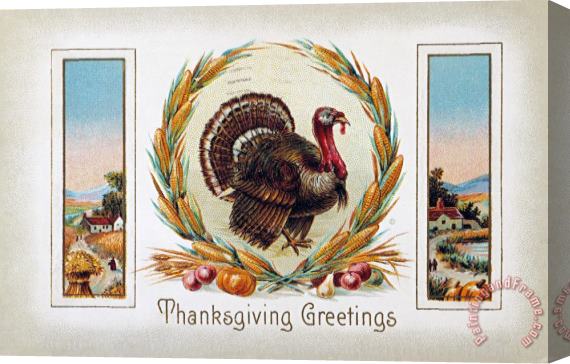 Others Thanksgiving Card, 1910 Stretched Canvas Print / Canvas Art