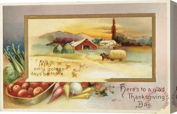 Others THANKSGIVING CARD, c1910 Stretched Canvas Painting / Canvas Art