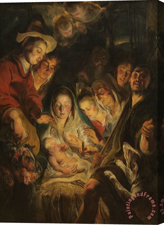 Others The Adoration Of The Shepherds Stretched Canvas Print / Canvas Art