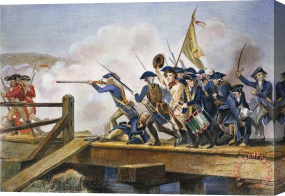 Others The Battle Of Concord, 1775 Stretched Canvas Print / Canvas Art