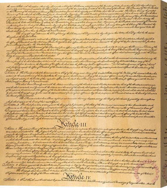 Others The Constitution, 1787 Stretched Canvas Print / Canvas Art