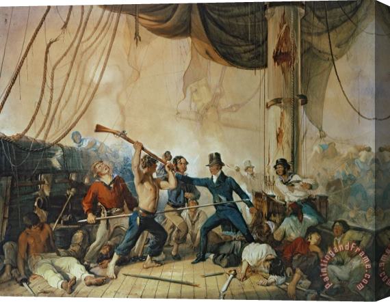 Others The Melee on Board the Chesapeake Stretched Canvas Painting / Canvas Art