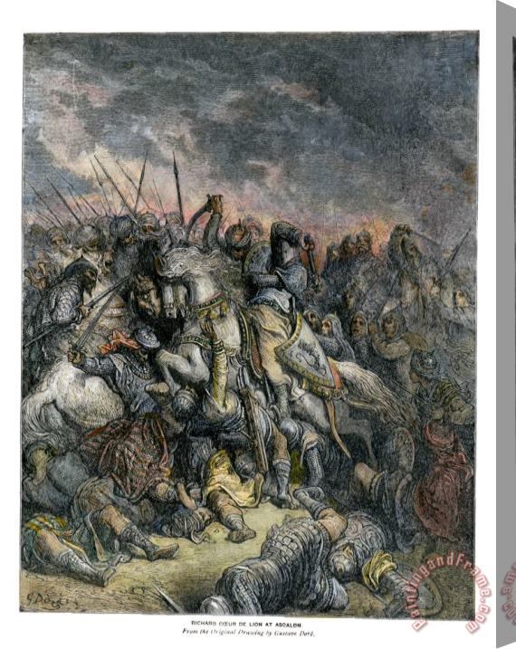 Others Third Crusade, 1191 Stretched Canvas Painting / Canvas Art
