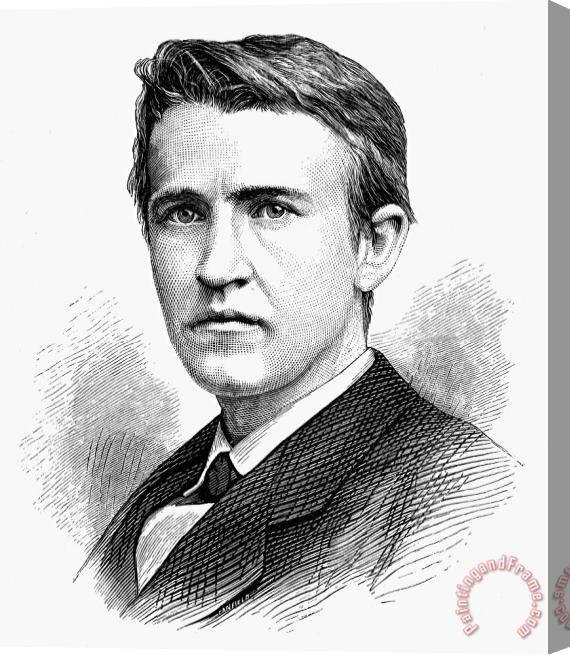 Others Thomas Edison (1847-1931) Stretched Canvas Painting / Canvas Art