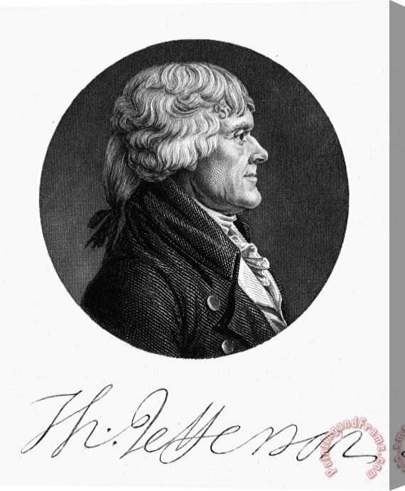 Others Thomas Jefferson (1743-1826) Stretched Canvas Painting / Canvas Art