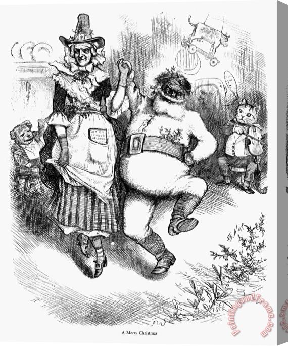 Others Thomas Nast: Christmas Stretched Canvas Print / Canvas Art