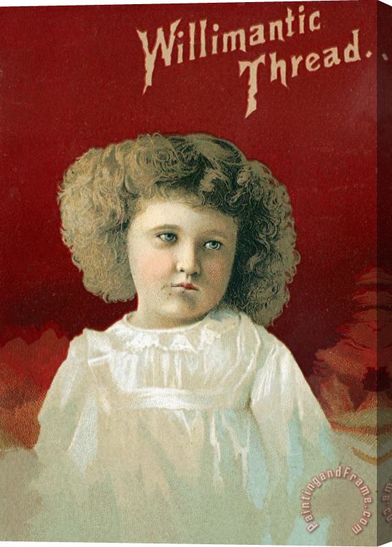 Others THREAD TRADE CARD, c1880 Stretched Canvas Print / Canvas Art