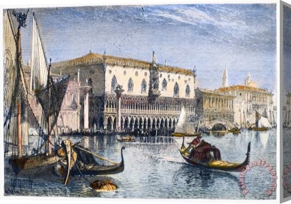 Others Venice: Ducal Palace Stretched Canvas Painting / Canvas Art