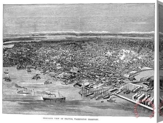 Others View Of Seattle, 1889 Stretched Canvas Print / Canvas Art