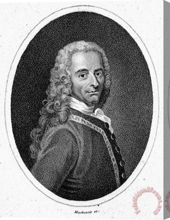 Others Voltaire (1694-1778) Stretched Canvas Painting / Canvas Art
