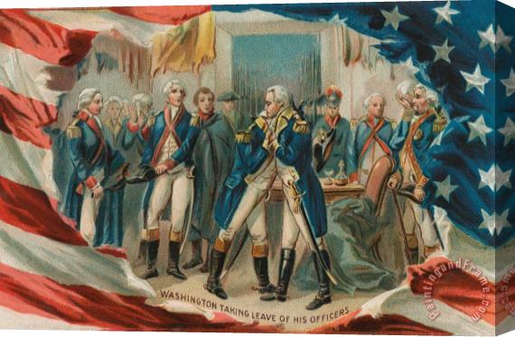 Others Washington Taking Leave Of His Officers Stretched Canvas Print / Canvas Art