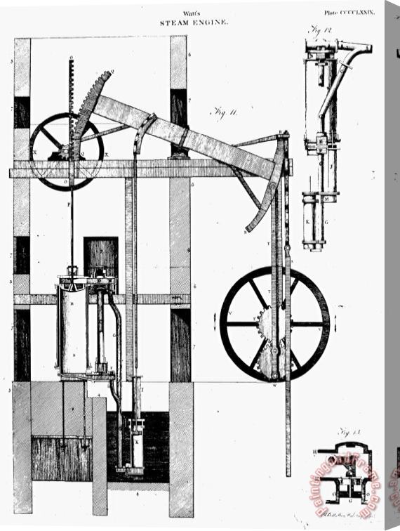 Others Watts Steam Engine, 1769 Stretched Canvas Painting / Canvas Art