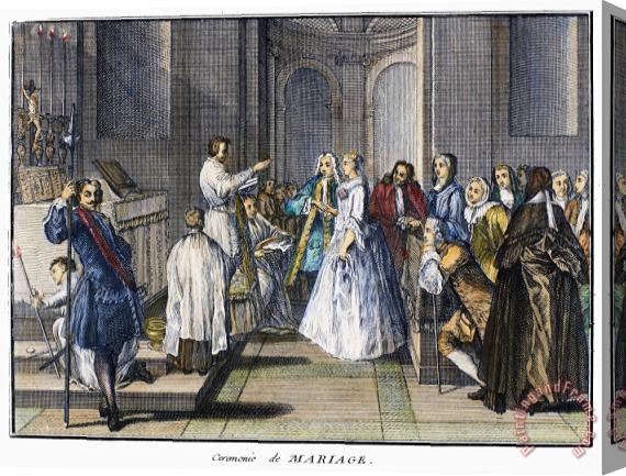 Others WEDDING, c1730 Stretched Canvas Print / Canvas Art