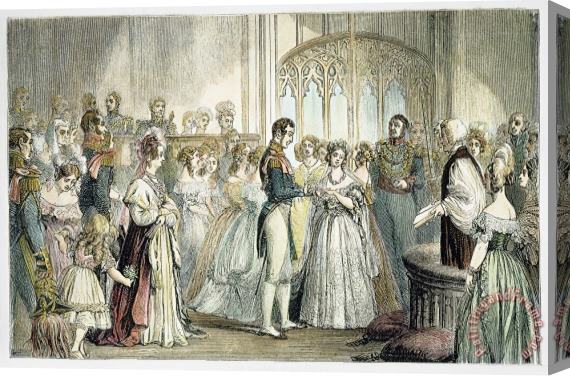 Others Wedding Of Queen Victoria Stretched Canvas Print / Canvas Art