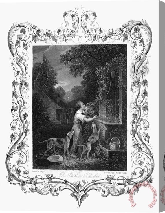 Others WELL, c1840 Stretched Canvas Print / Canvas Art