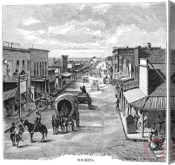 Others Wichita, Kansas, 1874 Stretched Canvas Print / Canvas Art