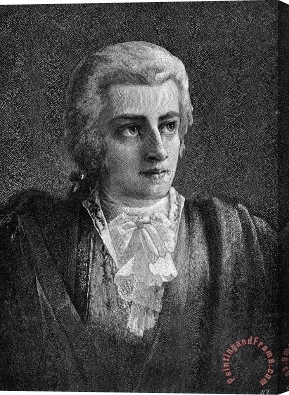 Others Wolfgang Amadeus Mozart Stretched Canvas Print / Canvas Art