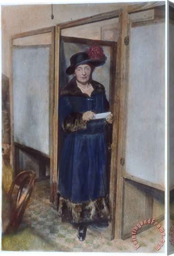 Others Woman: Voting, 1920 Stretched Canvas Painting / Canvas Art