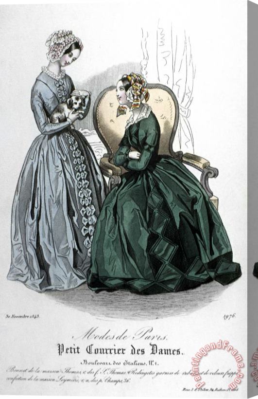 Others Womens Fashion, 1843 Stretched Canvas Print / Canvas Art