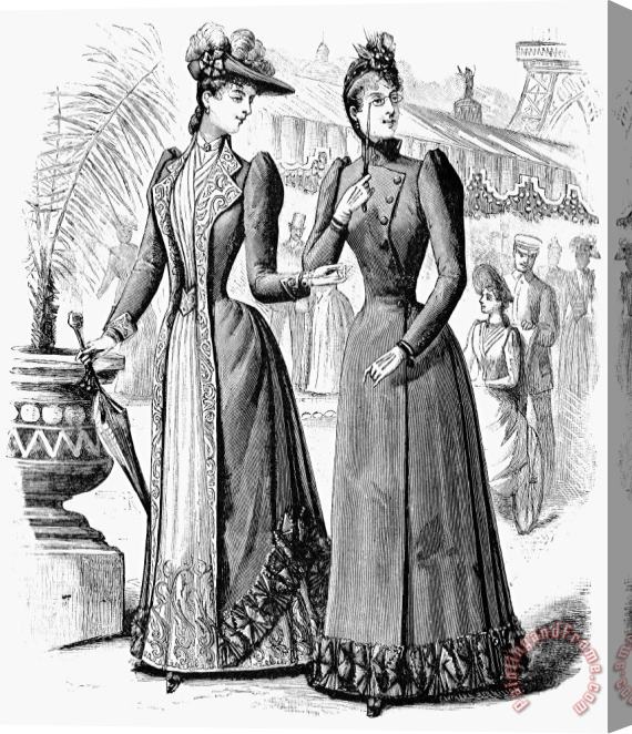 Others Womens Fashion, 1889 Stretched Canvas Print / Canvas Art