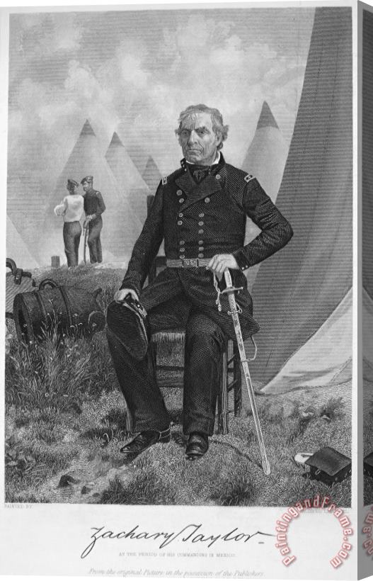 Others Zachary Taylor (1784-1850) Stretched Canvas Painting / Canvas Art