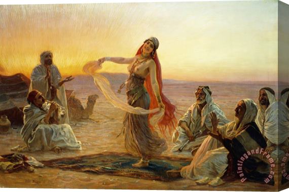 Otto Pilny The Bedouin Dancer Stretched Canvas Painting / Canvas Art