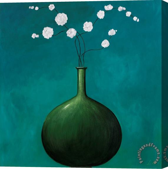 Pablo Esteban Blue Vase 1 Stretched Canvas Print / Canvas Art