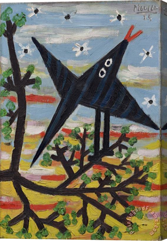 Pablo Picasso Bird on a Tree (l'oiseau) Stretched Canvas Painting / Canvas Art